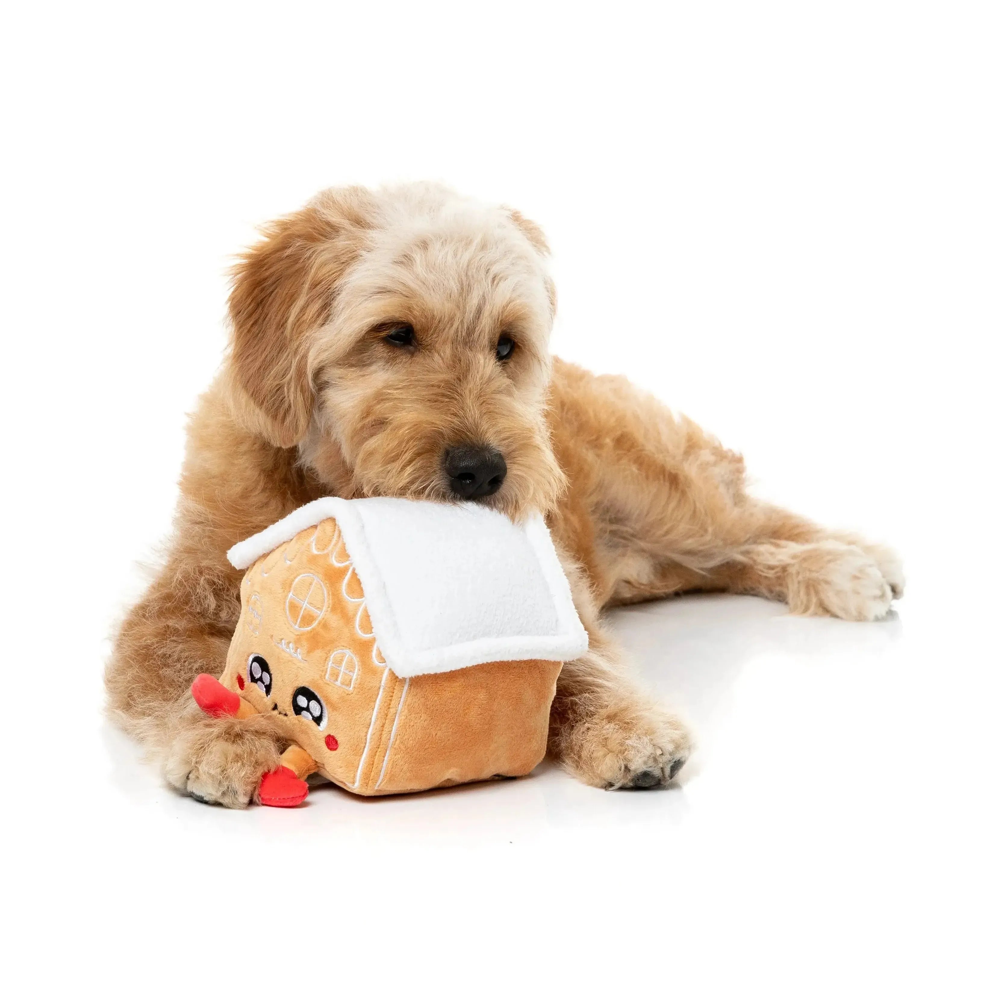 FuzzYard | Gingerbread House Dog Toy-FuzzYard-Love My Hound