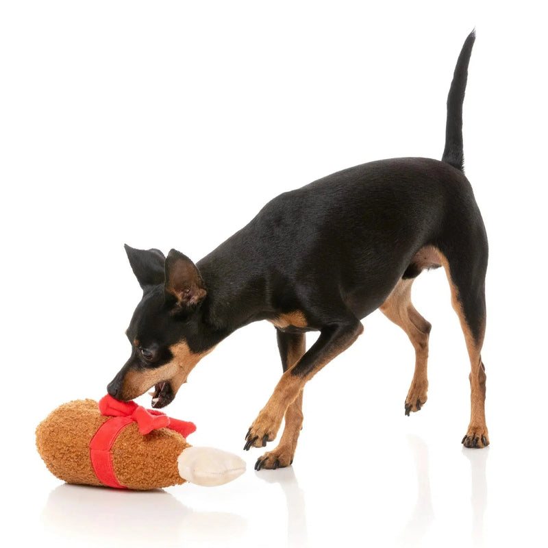 FuzzYard | Good Tidings Turkey Leg - Christmas Dog Toy-FuzzYard-Love My Hound