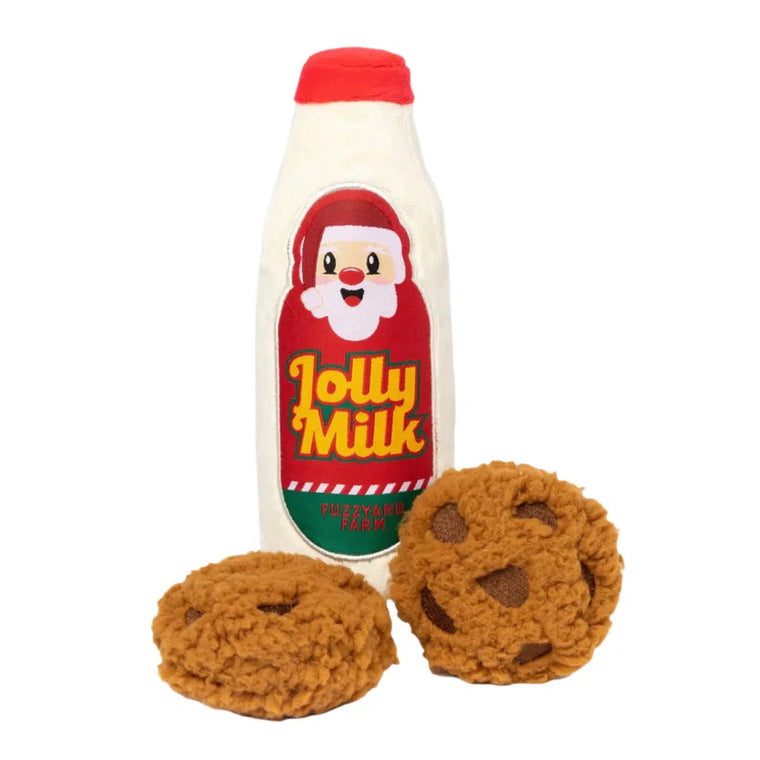 FuzzYard | Jolly Milk & Cookies 3pk - Christmas Dog Toy