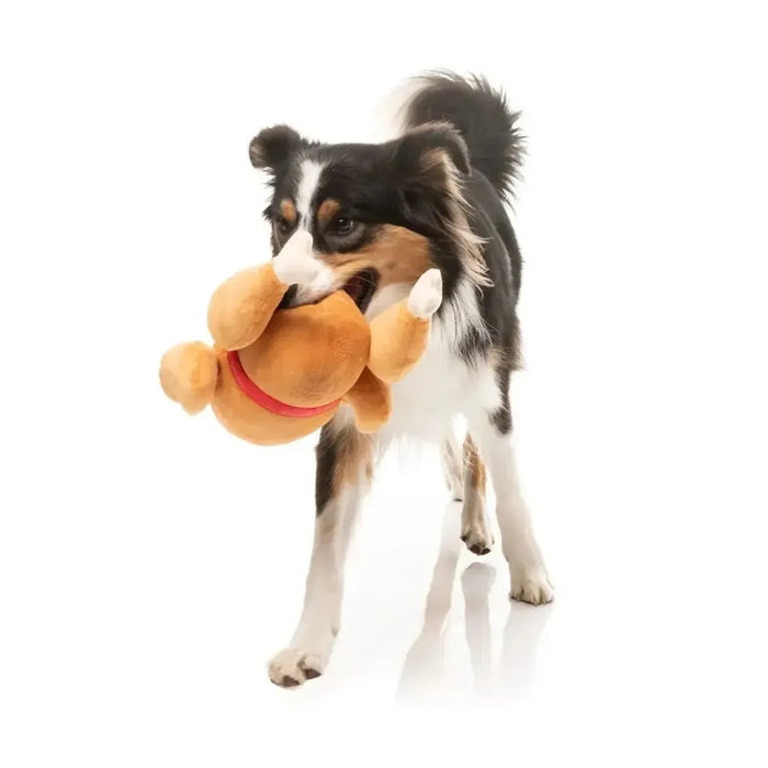 FuzzYard | Let's Get Basted Christmas Turkey Dog Toy-FuzzYard-Love My Hound