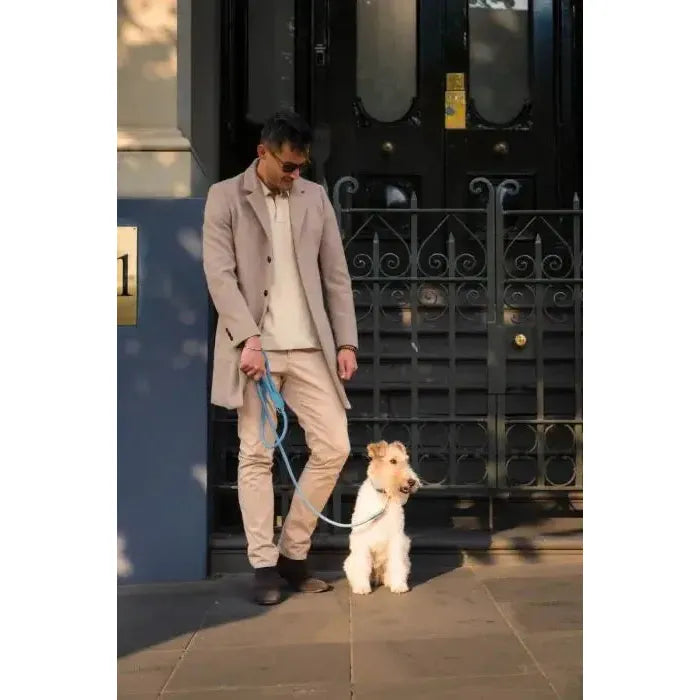 FuzzYard Life | Atelier Rope Dog Lead - French Blue-FuzzYard Life-Love My Hound