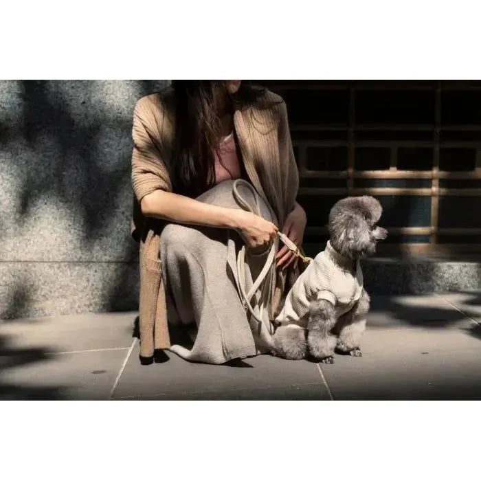 FuzzYard Life | Atelier Rope Dog Lead - Sandstone-FuzzYard Life-Love My Hound