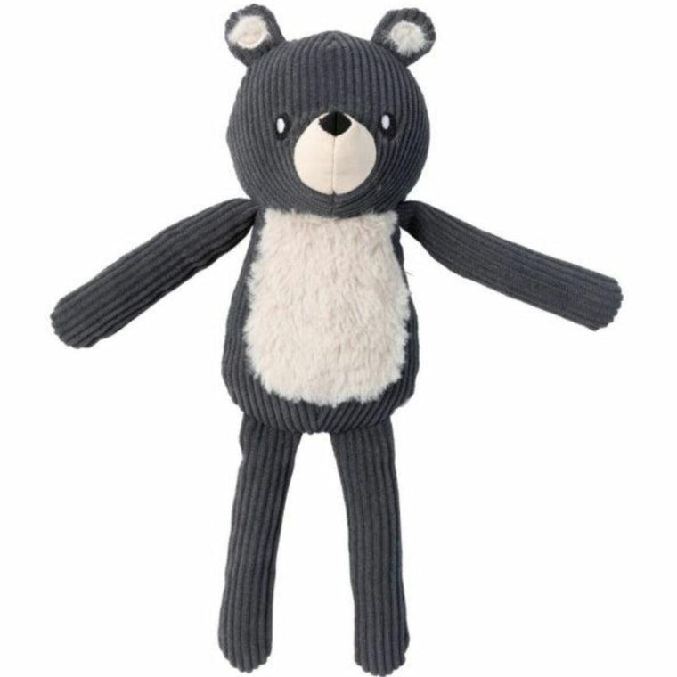FuzzYard Life - Corduroy Cuddler Bear Dog Toy - Slate Grey