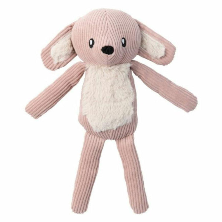FuzzYard Life - Corduroy Cuddler Bunny Dog Toy - Soft Blush