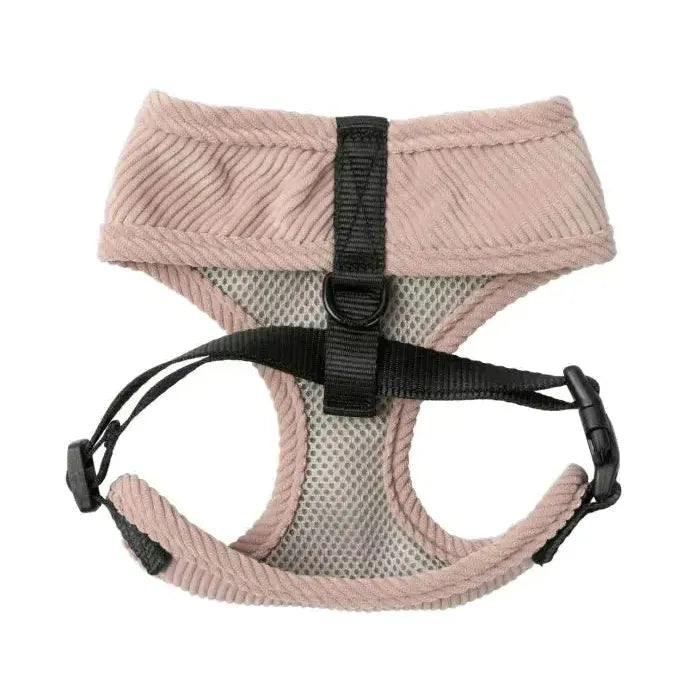 FuzzYard Life | Corduroy Dog Harness - Blush Pink-FuzzYard Life-Love My Hound