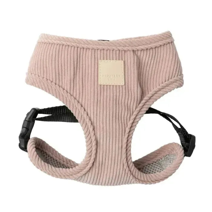 FuzzYard Life |  Corduroy Dog Harness - Blush Pink