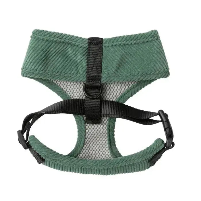 FuzzYard Life | Corduroy Dog Harness - Myrtel Green-FuzzYard Life-Love My Hound