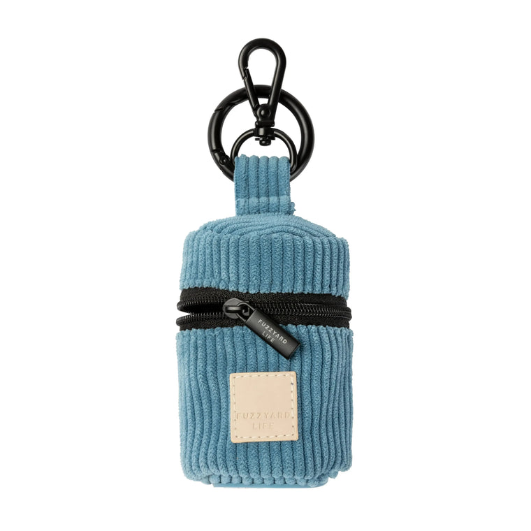 FuzzYard Life | Corduroy Poop Bag Dispenser - French Blue