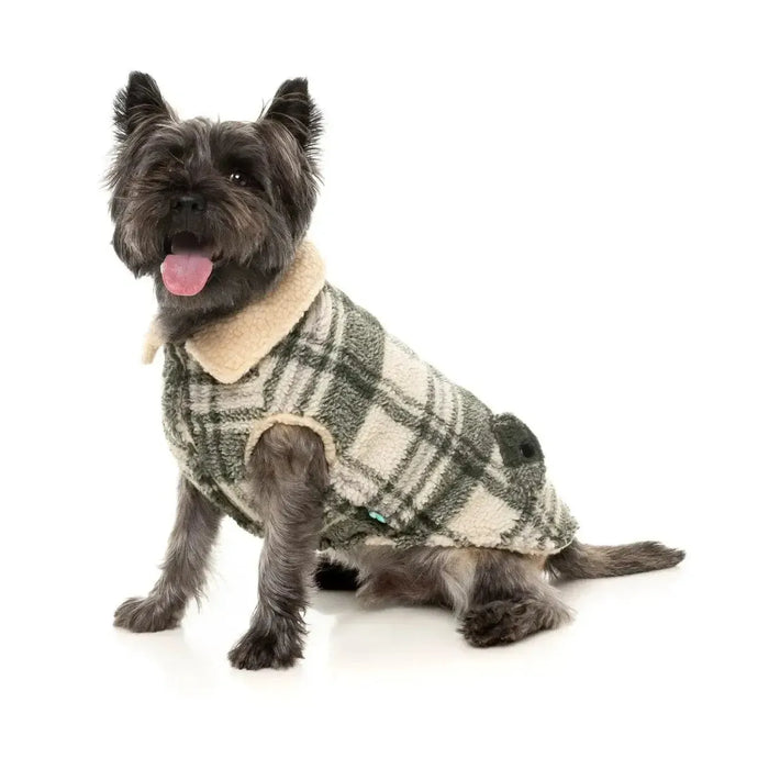 FuzzYard | Lumberjack Jacket - Money Green / Cream-FuzzYard-Love My Hound