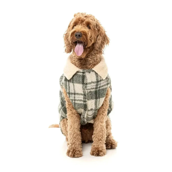FuzzYard | Lumberjack Jacket - Money Green / Cream-FuzzYard-Love My Hound