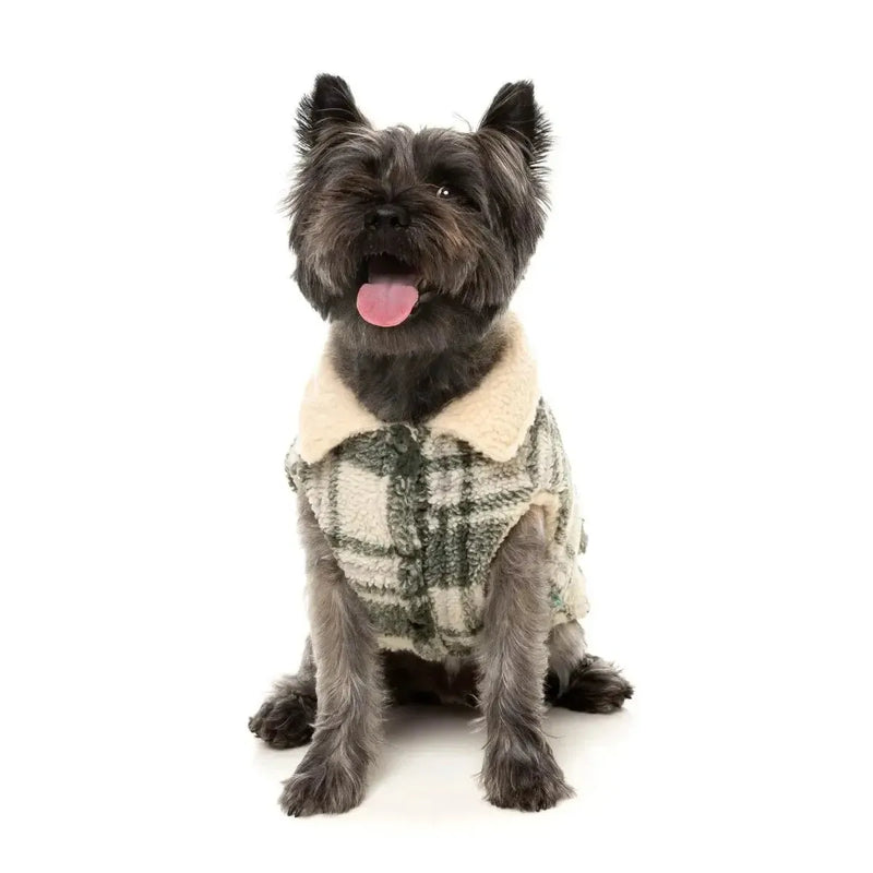 FuzzYard | Lumberjack Jacket - Money Green / Cream-FuzzYard-Love My Hound