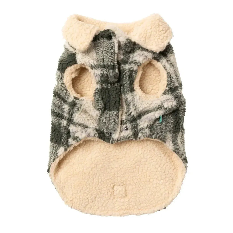 FuzzYard | Lumberjack Jacket - Money Green / Cream-FuzzYard-Love My Hound
