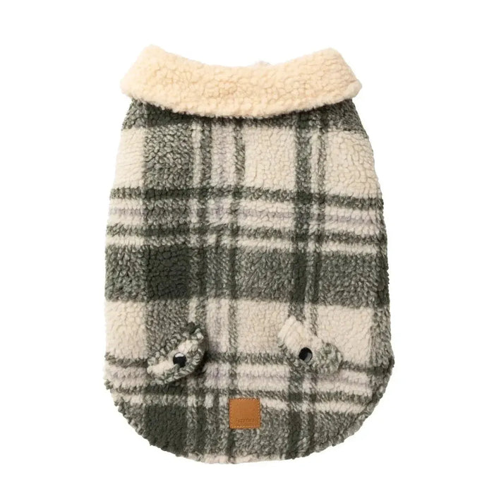 FuzzYard | Lumberjack Jacket - Money Green / Cream-FuzzYard-Love My Hound