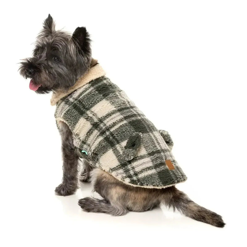 FuzzYard | Lumberjack Jacket - Money Green / Cream-FuzzYard-Love My Hound