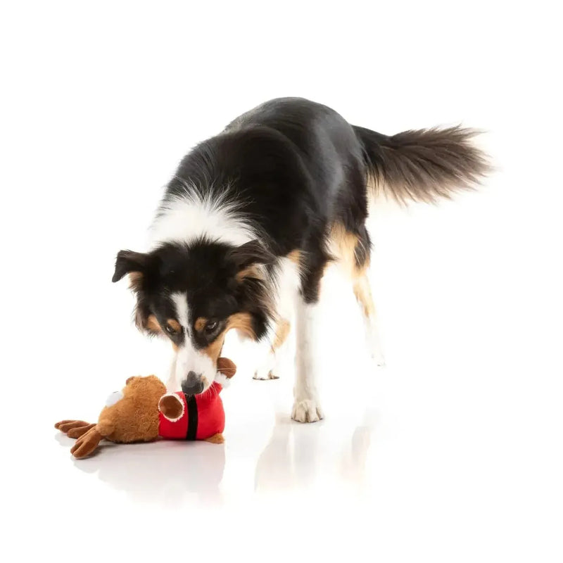 FuzzYard | Reggie Claus Reindeer Plush Dog Toy-FuzzYard-Love My Hound