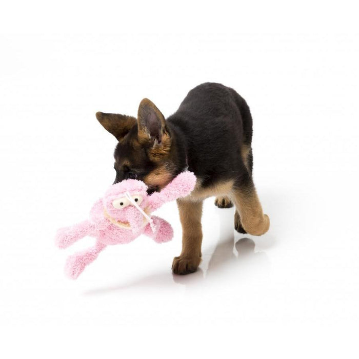 FuzzYard | Scratchette The Pink Flea Plush Dog Toy-FuzzYard-Love My Hound