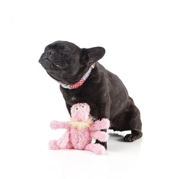 FuzzYard - Scratchette The Pink Flea Plush Dog Toy-FuzzYard-Love My Hound