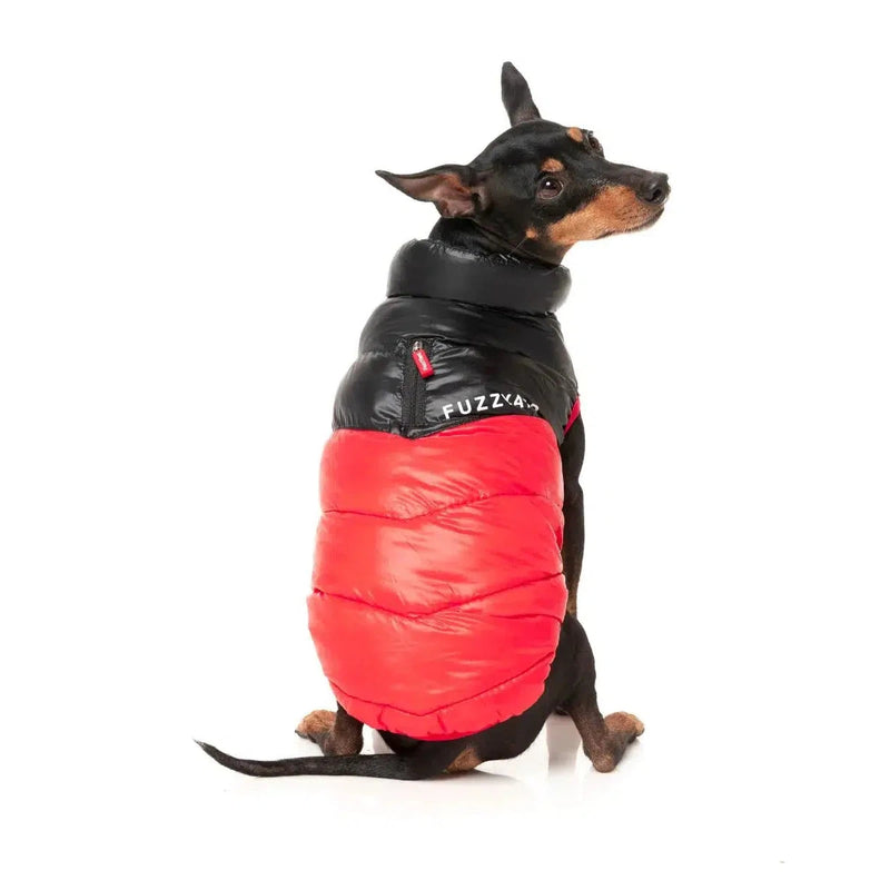 FuzzYard | South Harlem Dog Puffer Jacket - Red-FuzzYard-Love My Hound