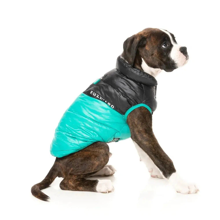 FuzzYard - South Harlem Dog Puffer Jacket - Teal