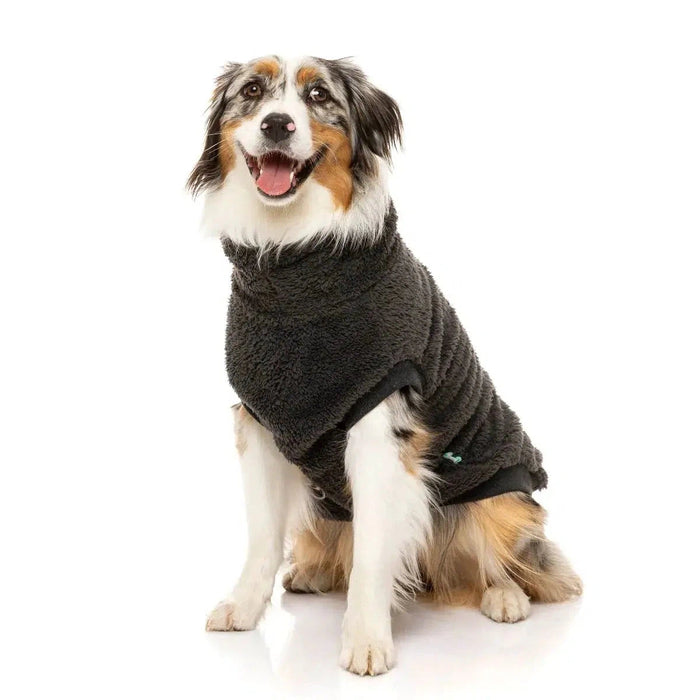 FuzzYard | Turtle Teddy Sweater - Charcoal-FuzzYard-Love My Hound