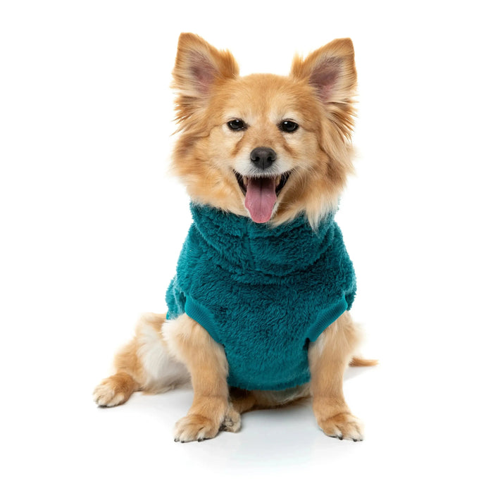 FuzzYard | Turtle Teddy Sweater - Deep Teal-FuzzYard-Love My Hound