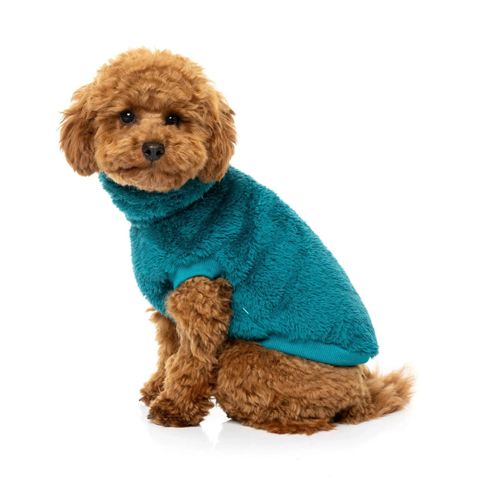 FuzzYard | Turtle Teddy Sweater - Deep Teal-FuzzYard-Love My Hound