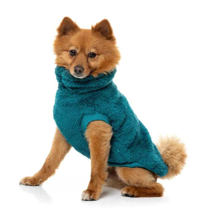 FuzzYard | Turtle Teddy Sweater - Deep Teal-FuzzYard-Love My Hound