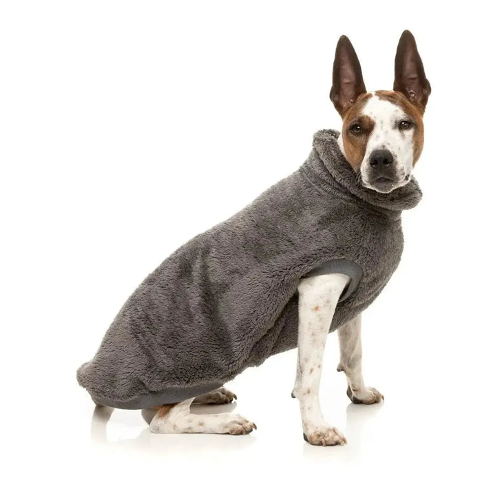 FuzzYard | Turtle Teddy Sweater - Gunmetal Grey-FuzzYard-Love My Hound