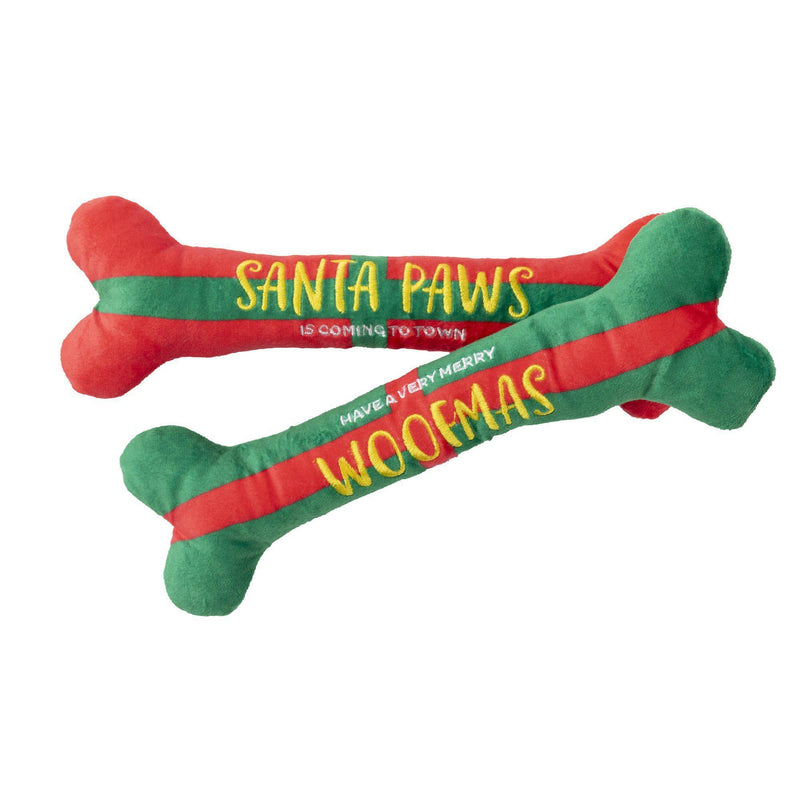 Fuzzyard | Merry Woofmas 2pk Bone Toy-FuzzYard-Love My Hound