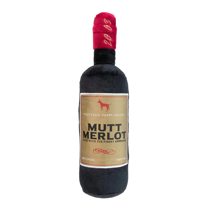 Fuzzyard | Mutt Merlot Wine - Plush Dog Toy-FuzzYard-Love My Hound