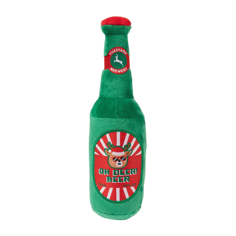 Fuzzyard | Oh Deer Beer - Christmsa Plush Dog Toy