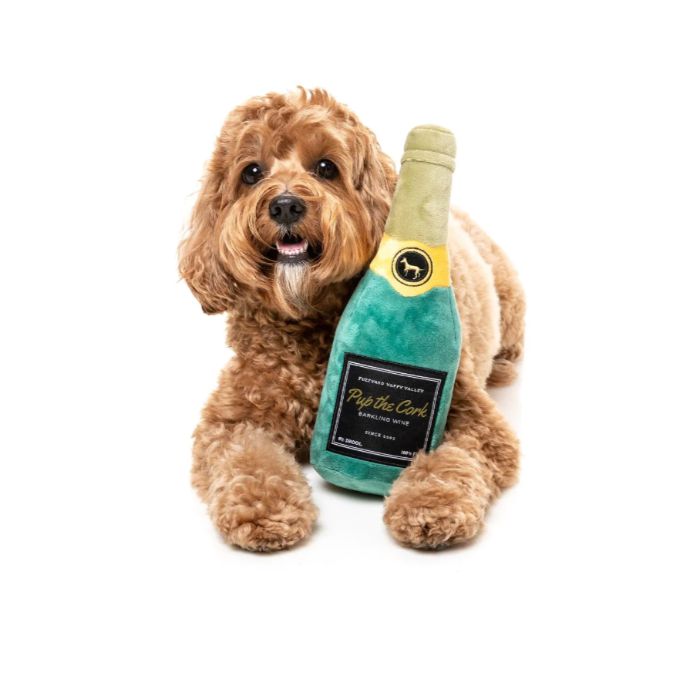 Fuzzyard | Pup The Cork Sparkling Wine - Plush Dog Toy-FuzzYard-Love My Hound