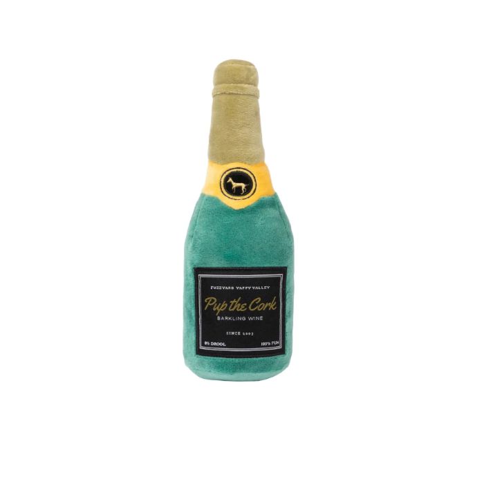 Fuzzyard | Pup The Cork Sparkling Wine - Plush Dog Toy-FuzzYard-Love My Hound