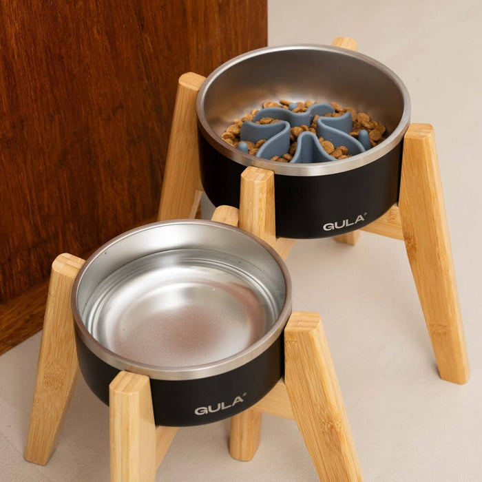 GULA | Bamboo Dog Bowl Stand-GULA-Love My Hound