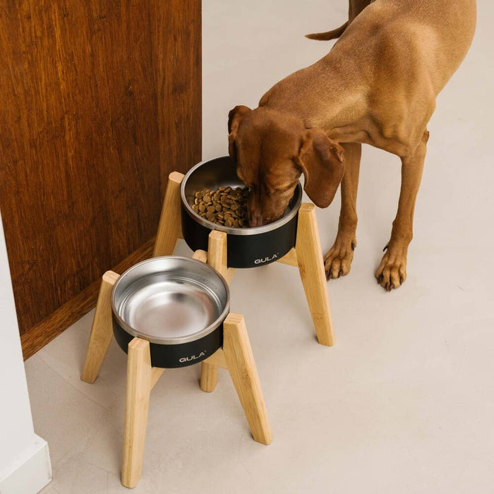 GULA | Bamboo Dog Bowl Stand-GULA-Love My Hound