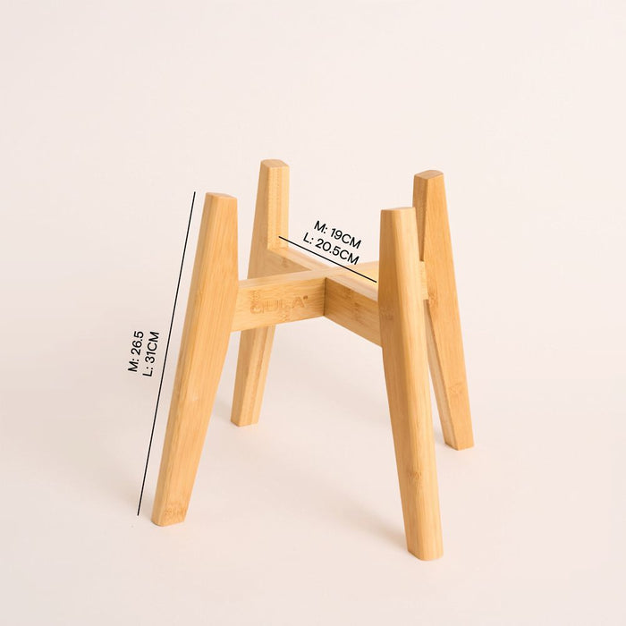 GULA | Bamboo Dog Bowl Stand-GULA-Love My Hound