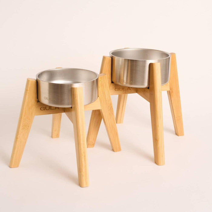 GULA | Bamboo Dog Bowl Stand-GULA-Love My Hound