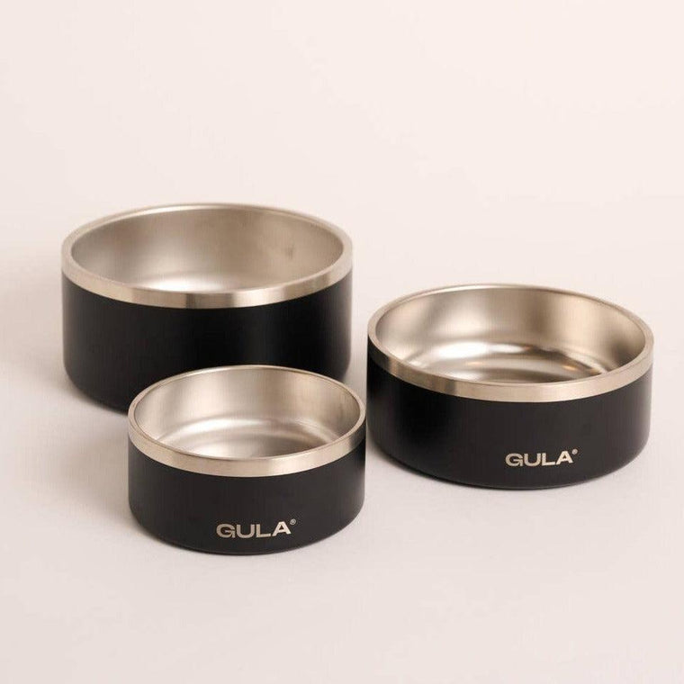 GULA | Double walled and insulated - Black Dog Bowl