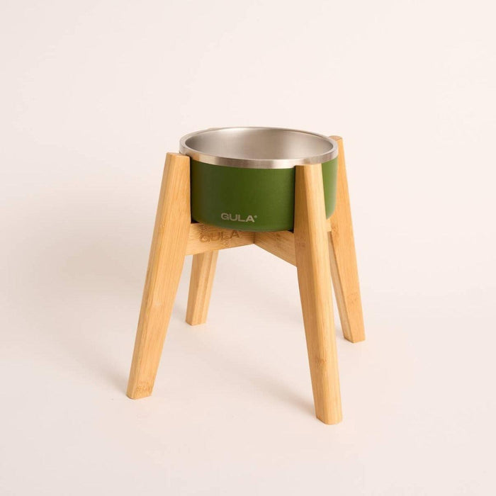 GULA | Double walled and insulated - Olive Green Dog Bowl-GULA-Love My Hound