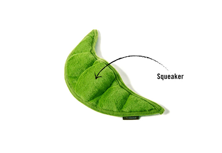 P.L.A.Y |  Garden Fresh Peapod - Plush Dog Toy