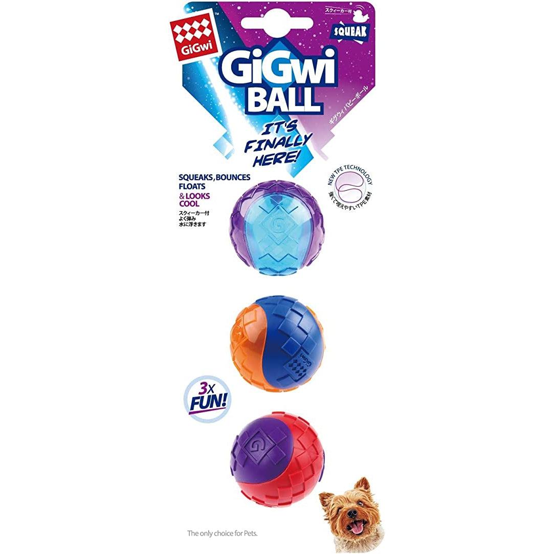 GiGwi - Squeaker Ball Dog Toy - 3pk-GiGwi-Love My Hound