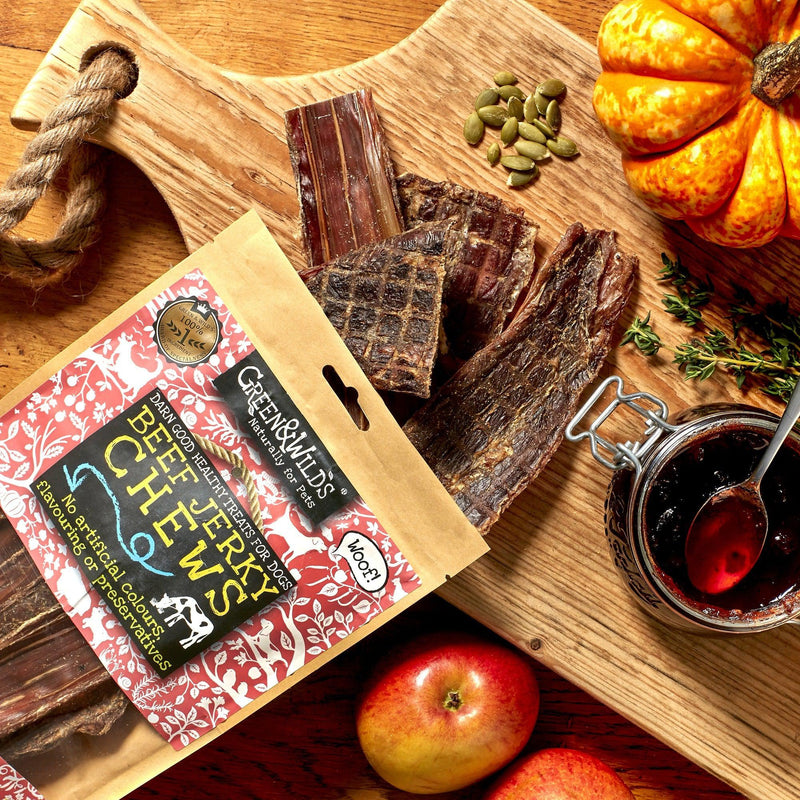 Green & Wilds | Beef Jerky Chews Dog Treats 100g-Green & Wilds-Love My Hound