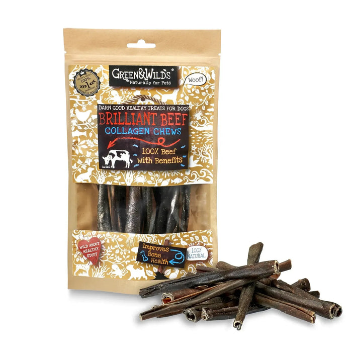 Green & Wilds | Brilliant Beef Collagen Chews, 100g-Green & Wilds-Love My Hound