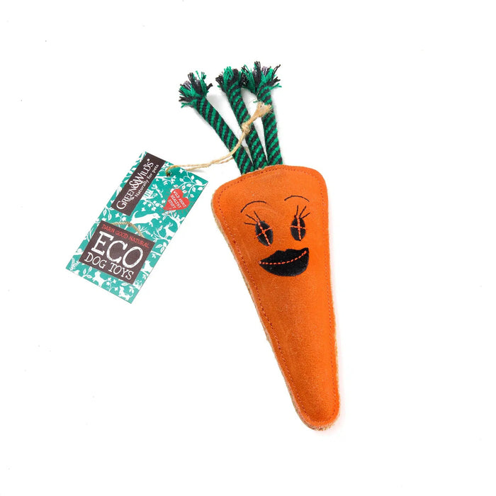 Green & Wilds - Candice the Carrot - Eco Dog Toy-Green & Wilds-Love My Hound
