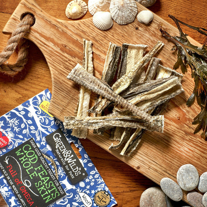 Green & Wilds - Cod Feasts Whole Skin 50g-Green & Wilds-Love My Hound
