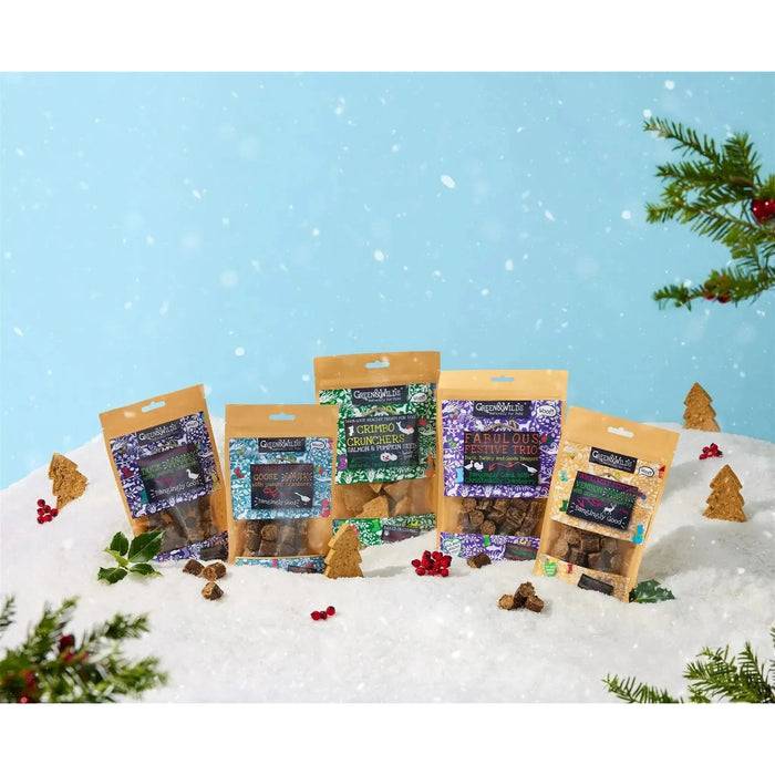 Green & Wilds | Crimbo Crunchers with Salmon & Pumpkin, 150g-Green & Wilds-Love My Hound