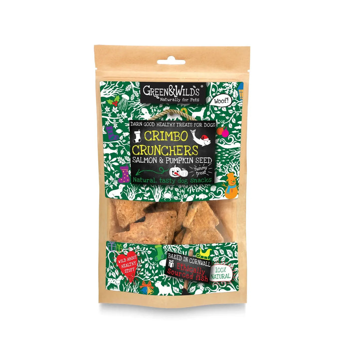 Green & Wilds | Crimbo Crunchers with Salmon & Pumpkin, 150g-Green & Wilds-Love My Hound