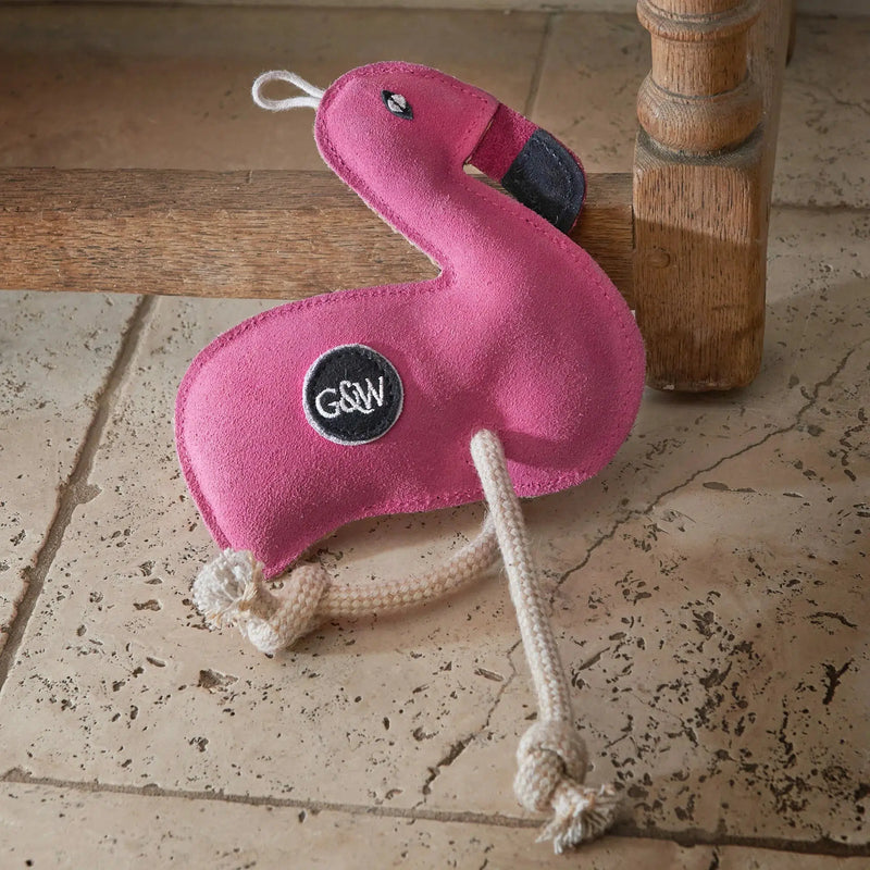 Green & Wilds | Eco Dog Toy - Floyd the Flamingo-Green & Wilds-Love My Hound