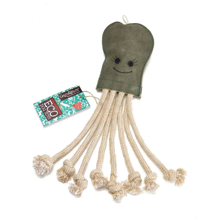 Green & Wilds | Eco Dog Toy - Olive the Octopus