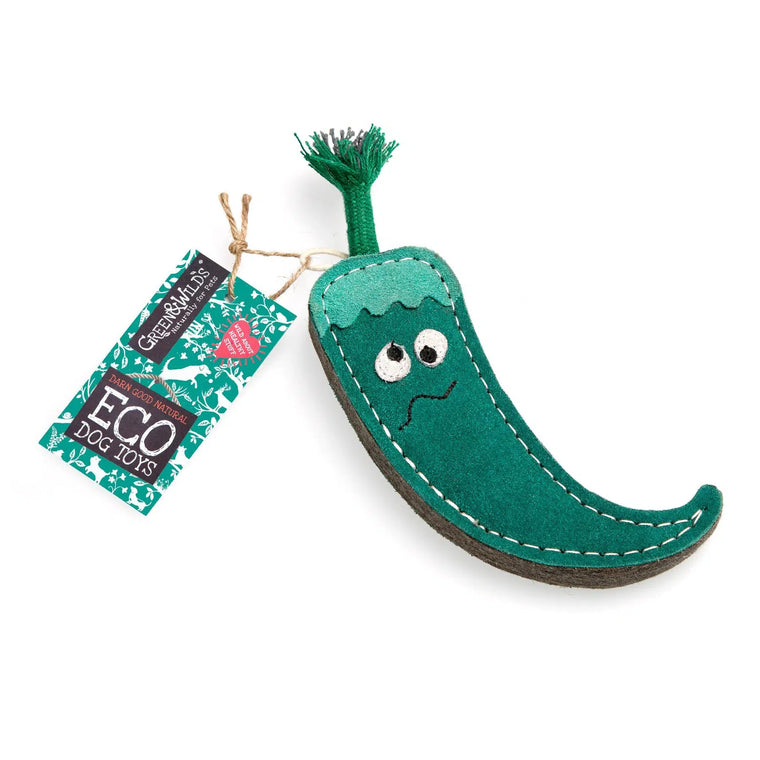 Green & Wilds - Juan the Jalapeno - Eco Dog Toy